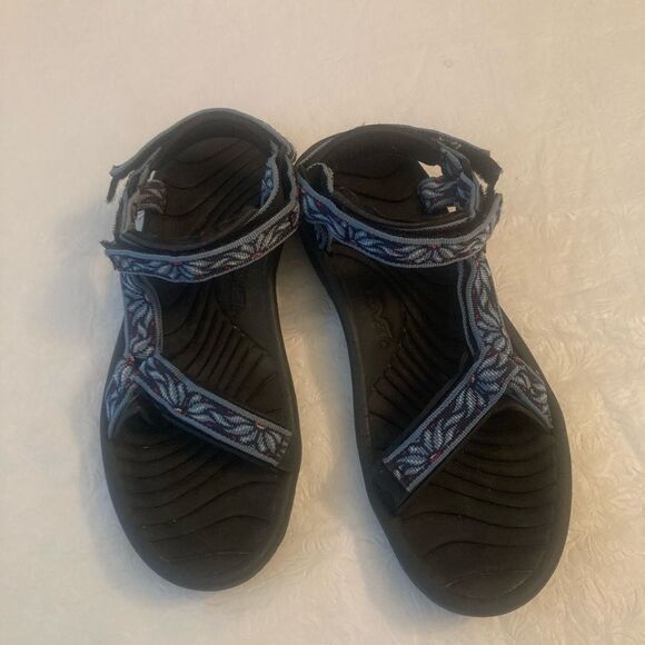 Teva Blue and Black Sandals - Picture 8 of 9